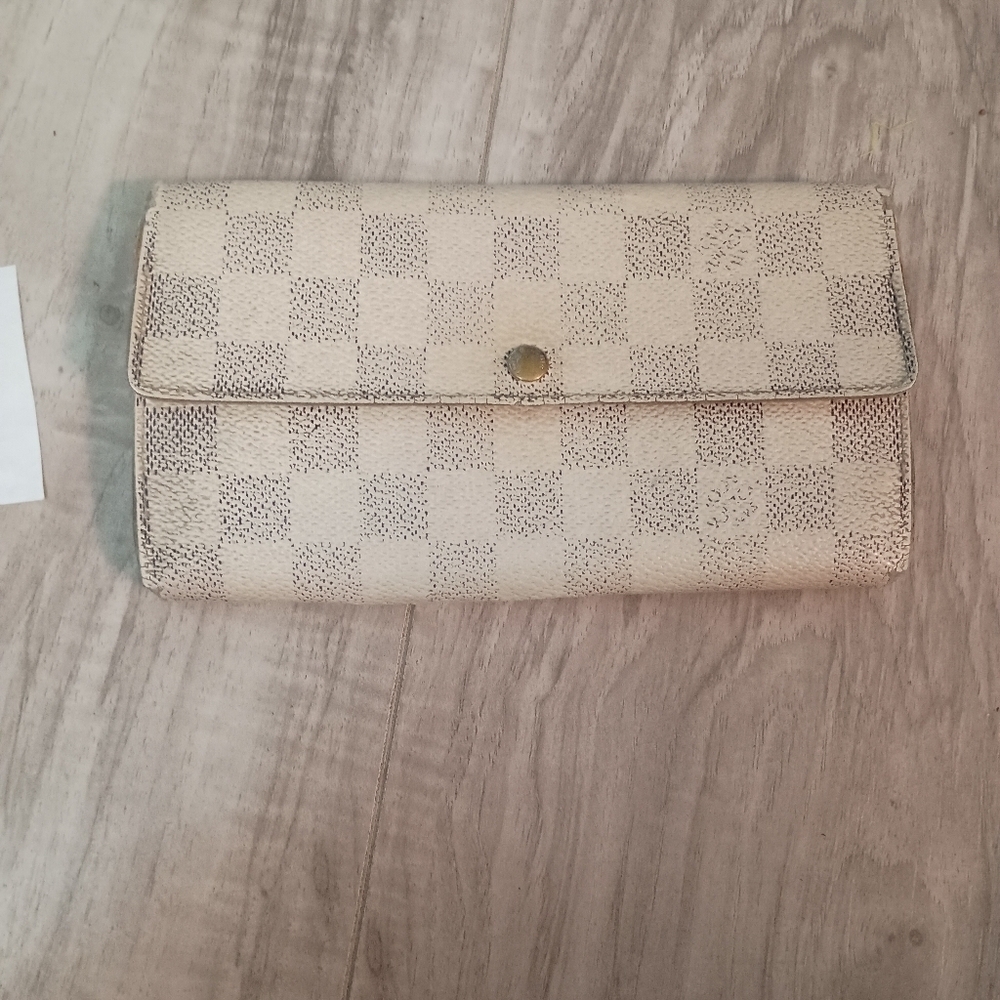 LOUIS VUITTON Portefeuille Sarah N61735 Damier Azur Wallet